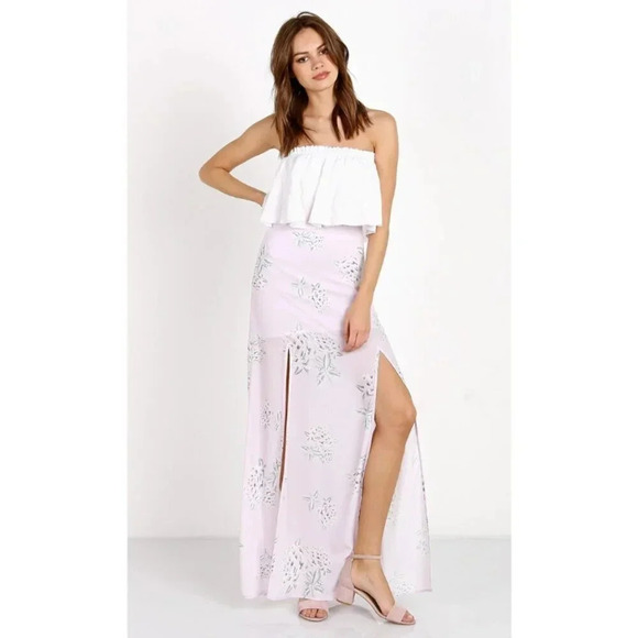 Show Me Your Mumu Womens Small Mick Double Slit Skirt Liv Lov Lav - Picture 1 of 14